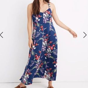 Madewell Cami Maxi Dress in Orchid Bouquet